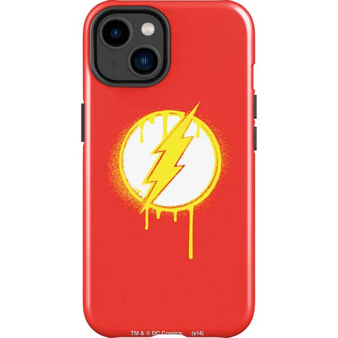 DC Comics The Flash Emblem Drip iPhone 14 Plus Impact Case