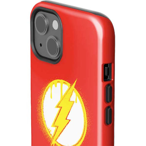 DC Comics The Flash Emblem Drip iPhone 15 Plus Impact Case