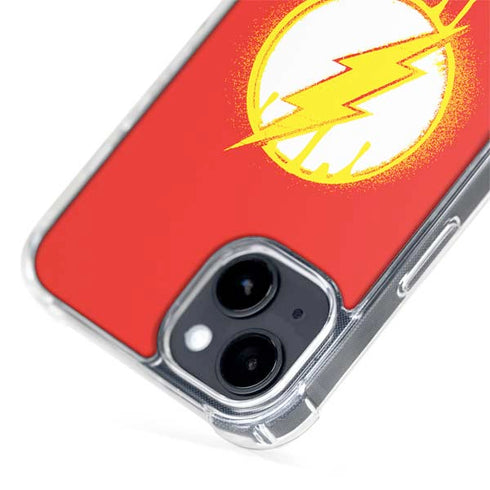 DC Comics The Flash Emblem Drip iPhone 15 Plus MagSafe Case