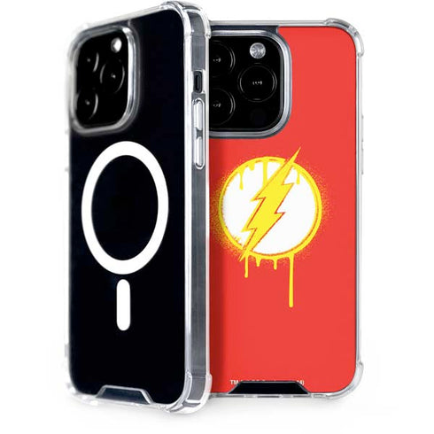 DC Comics The Flash Emblem Drip iPhone 15 Pro MagSafe Case