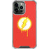 DC Comics The Flash Emblem Drip iPhone 14 Pro Max Clear Case