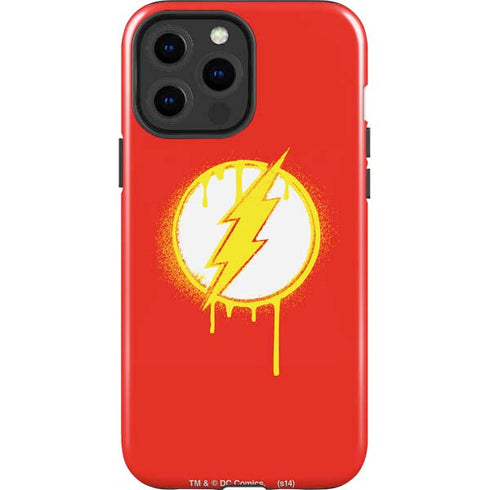 DC Comics The Flash Emblem Drip iPhone 15 Pro Max Impact Case