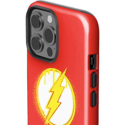 DC Comics The Flash Emblem Drip iPhone 14 Pro Max Impact Case