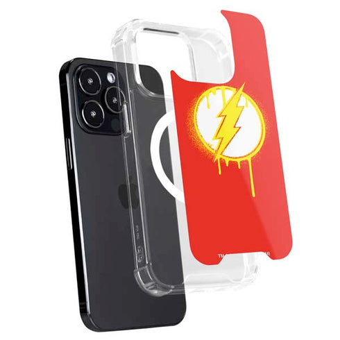 DC Comics The Flash Emblem Drip iPhone 14 Pro Max MagSafe Case
