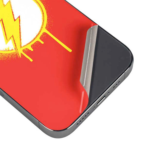 DC Comics The Flash Emblem Drip iPhone 14 Pro Skin
