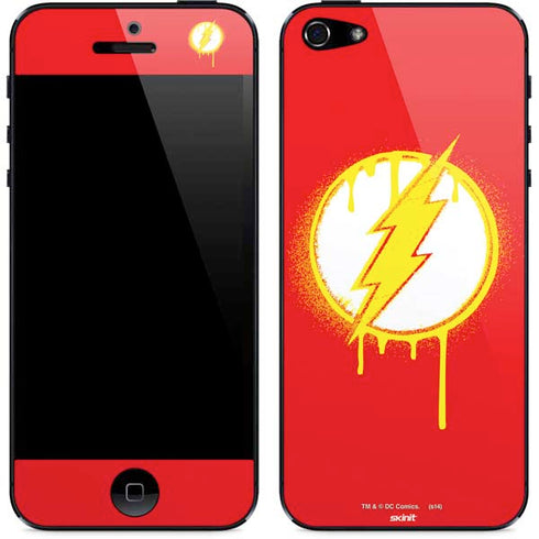 DC Comics The Flash Emblem Drip iPhone 5/5s/5SE Skin