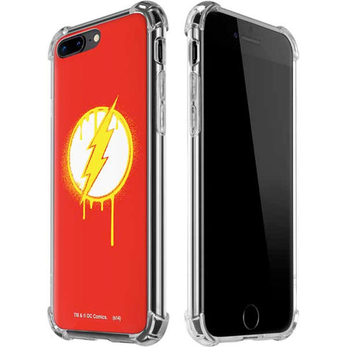 DC Comics The Flash Emblem Drip iPhone 7/8 Plus Clear Case