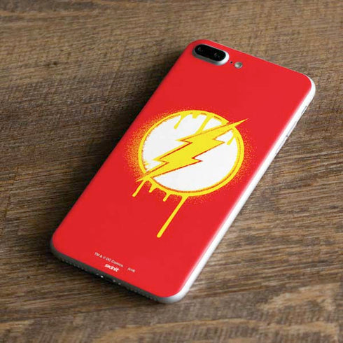 DC Comics The Flash Emblem Drip iPhone 8 Plus Skin