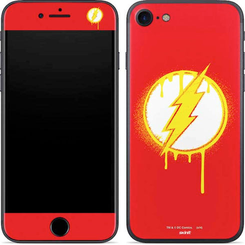 DC Comics The Flash Emblem Drip iPhone SE (2nd & 3rd Gen) Skin