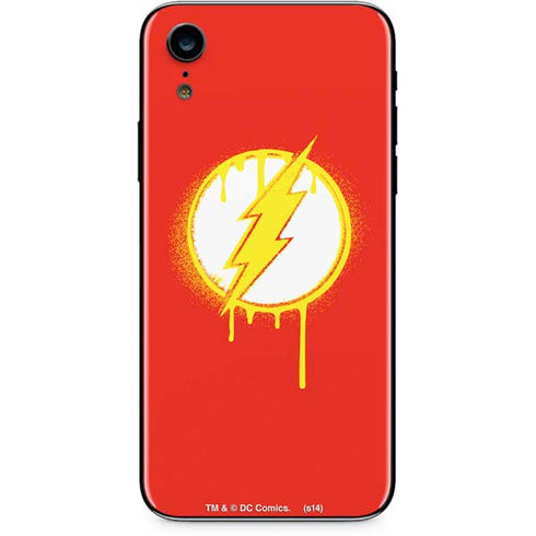 DC Comics The Flash Emblem Drip iPhone XR Skin