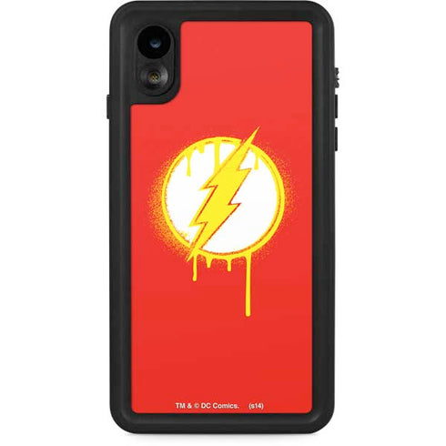 DC Comics The Flash Emblem Drip iPhone XR Waterproof Case