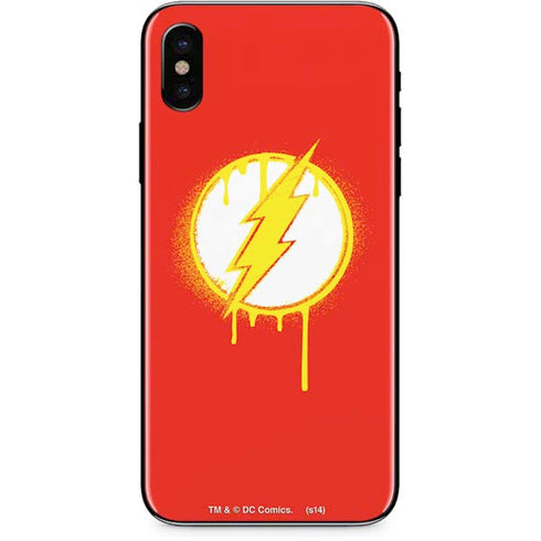 DC Comics The Flash Emblem Drip iPhone XS Max Skin