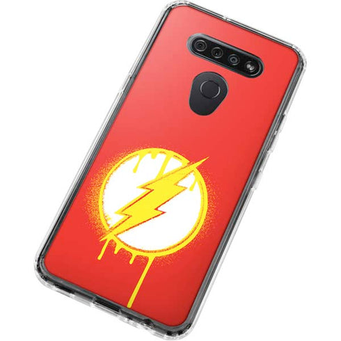 DC Comics The Flash Emblem Drip LG K51/Q51 Clear Case