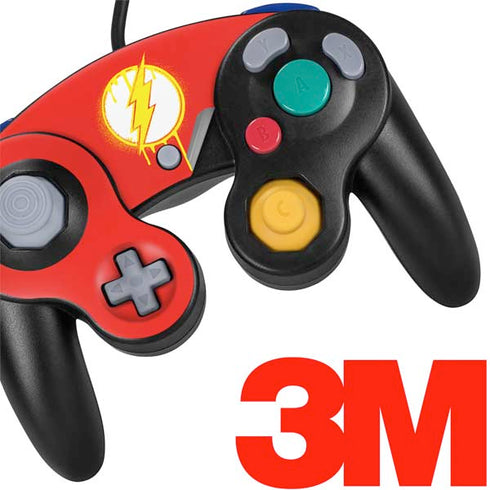 DC Comics The Flash Emblem Drip Nintendo GameCube Controller Skin
