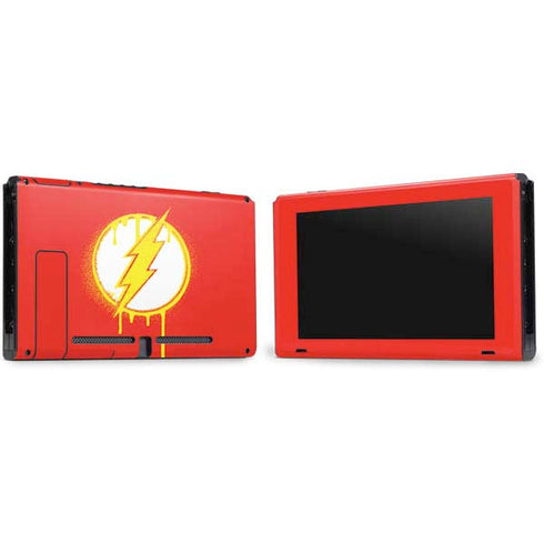 DC Comics The Flash Emblem Drip Nintendo Switch Bundle Skin