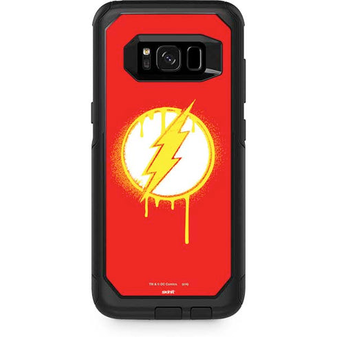 DC Comics The Flash Emblem Drip Otterbox Commuter Galaxy Skin