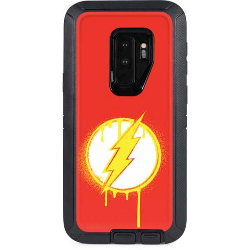 DC Comics The Flash Emblem Drip Otterbox Defender Galaxy Skin