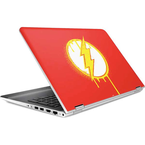 DC Comics The Flash Emblem Drip HP Pavilion Skin