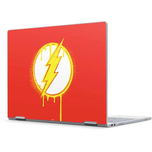 DC Comics The Flash Emblem Drip Pixelbook Skin