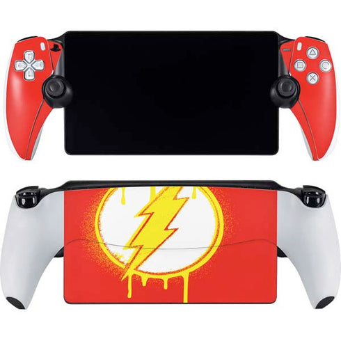 DC Comics The Flash Emblem Drip PlayStation Portal Remote Player Skin