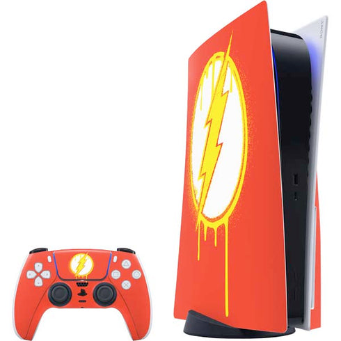DC Comics The Flash Emblem Drip PS5 Bundle Skin