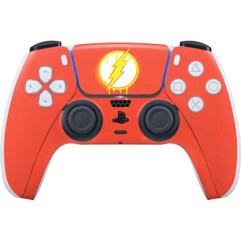 DC Comics The Flash Emblem Drip PS5 Controller Skin
