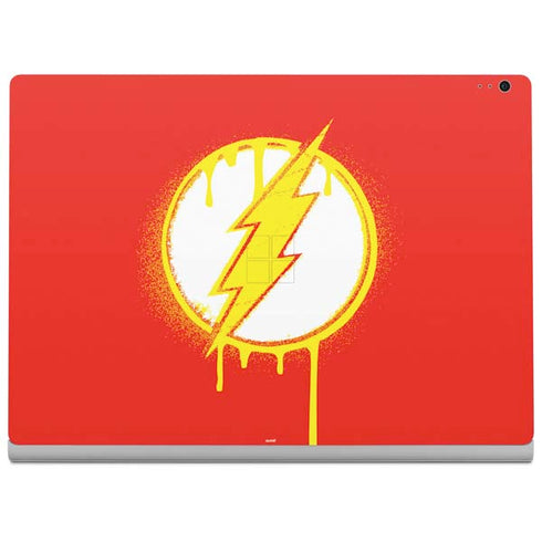 DC Comics The Flash Emblem Drip Surface Book 2 15in Skin