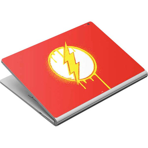 DC Comics The Flash Emblem Drip Surface Book Skin
