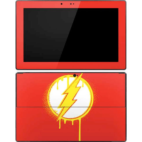 DC Comics The Flash Emblem Drip Surface Pro Tablet Skin