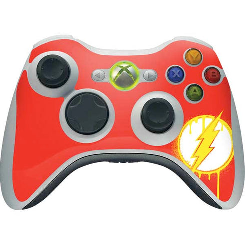 DC Comics The Flash Emblem Drip Xbox 360 Wireless Controller Skin