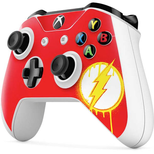 DC Comics The Flash Emblem Drip Xbox One S Controller Skin