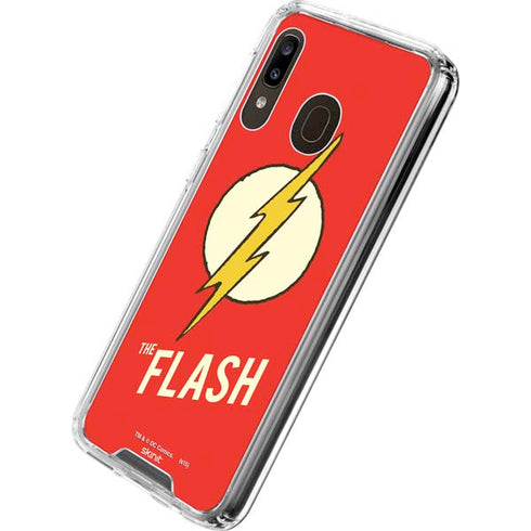 DC Comics The Flash Classic Emblem Galaxy A30 Clear Case