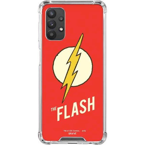DC Comics The Flash Classic Emblem Galaxy A32 5G Clear Case