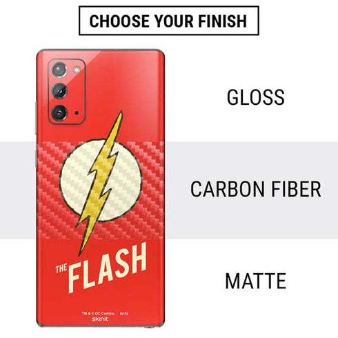 DC Comics The Flash Classic Emblem Galaxy Note20 5G Skin