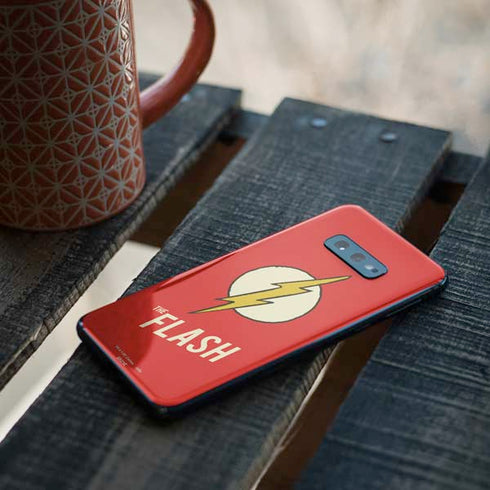 DC Comics The Flash Classic Emblem Galaxy S10e Skin