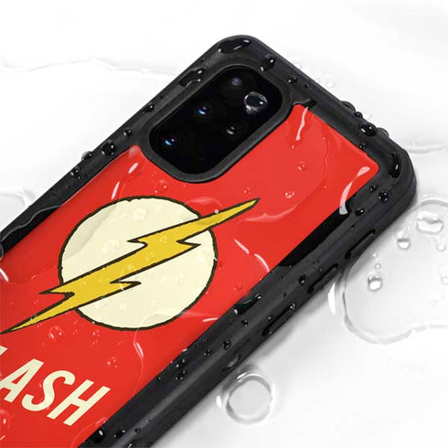DC Comics The Flash Classic Emblem Galaxy S20 Plus Waterproof Case
