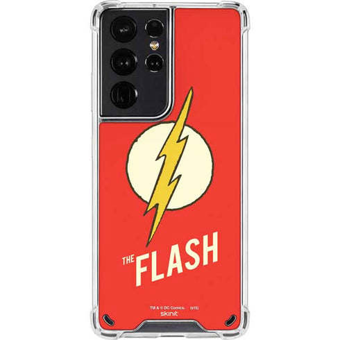 DC Comics The Flash Classic Emblem Galaxy S21 Ultra 5G Clear Case