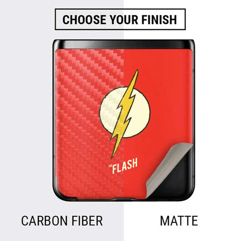 DC Comics The Flash Classic Emblem Galaxy Z Flip Skin