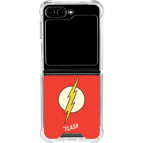 DC Comics The Flash Classic Emblem Galaxy Z Flip5 5G Clear Case