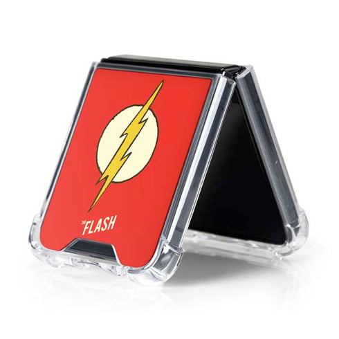 DC Comics The Flash Classic Emblem Galaxy Z Flip5 5G Clear Case