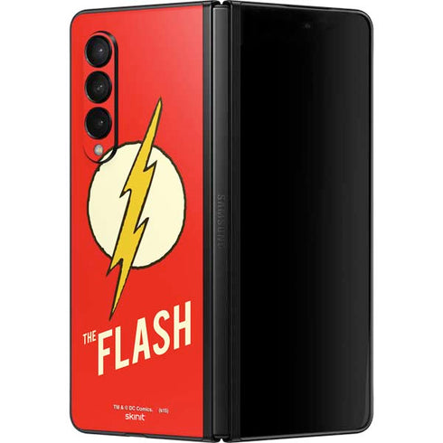 DC Comics The Flash Classic Emblem Galaxy Z Fold3 5G Skin
