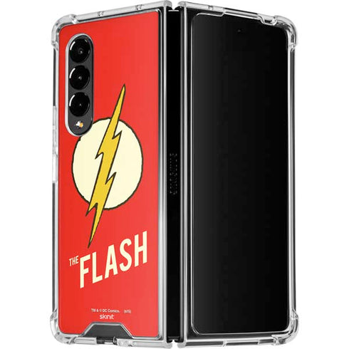 DC Comics The Flash Classic Emblem Galaxy Z Fold4 5G Clear Case