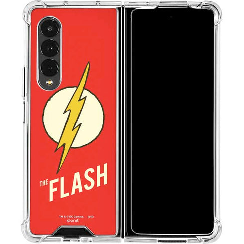 DC Comics The Flash Classic Emblem Galaxy Z Fold4 5G Clear Case