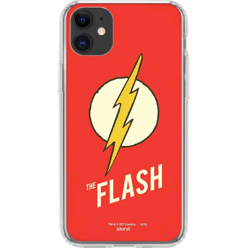 DC Comics The Flash Classic Emblem iPhone 11 Clear Case