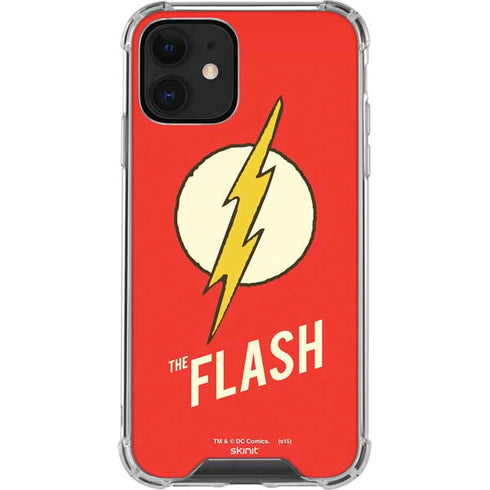 DC Comics The Flash Classic Emblem iPhone 12 Clear Case