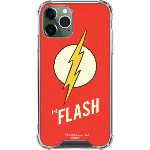 DC Comics The Flash Classic Emblem iPhone 12 Pro Clear Case