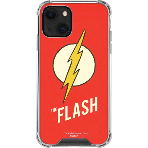 DC Comics The Flash Classic Emblem iPhone 14 Clear Case