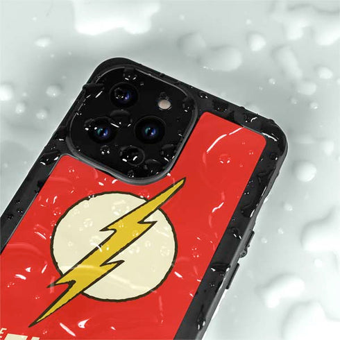 DC Comics The Flash Classic Emblem iPhone 14 Pro Max Waterproof Case