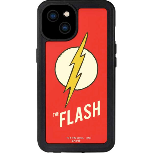 DC Comics The Flash Classic Emblem iPhone 15 Plus Waterproof Case