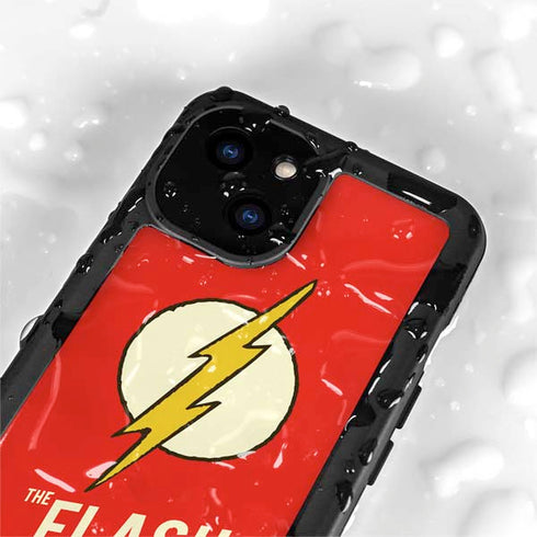DC Comics The Flash Classic Emblem iPhone 15 Plus Waterproof Case